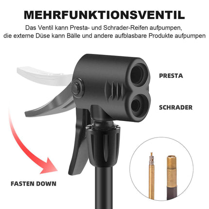 ROCKBROS Mini Fußpumpen Luftpumpe mit Manometer (Fahrrad Luftpumpen) kaufen bei Linkreich – Jetzt entdecken!