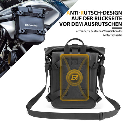 ROCKBROS Motorrad Seitentasche wasserdicht Gepäckträgertasche 5L Schwarz (Motorradtaschen) kaufen bei Linkreich – Jetzt entdecken!
