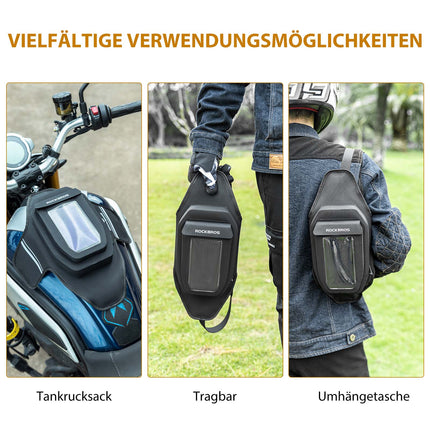 ROCKBROS Motorrad Tankrucksack Wasserdichter Magnet Tanktasche Schwarz (Motorradtaschen) kaufen bei Linkreich – Jetzt entdecken!