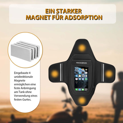 ROCKBROS Motorrad Tankrucksack Wasserdichter Magnet Tanktasche Schwarz (Motorradtaschen) kaufen bei Linkreich – Jetzt entdecken!
