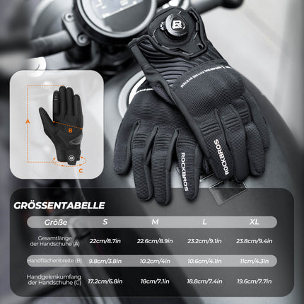 ROCKBROS Motorradhandschuhe Atmungsaktiv Handschuhe Touchscreen (Fahrradhandschuhe) kaufen bei Linkreich – Jetzt entdecken!