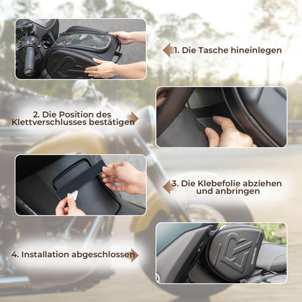 ROCKBROS Motorradtasche Tankrucksack mit Handyhalter Hecktasche 14L (Fahrradtaschen) kaufen bei Linkreich – Jetzt entdecken!