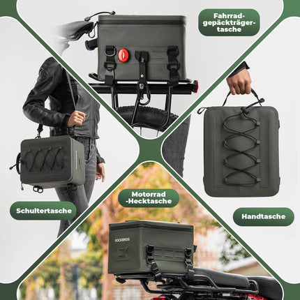 ROCKBROS Motorradtasche Wasserdicht Gepäckträgertasche Hecktasche 13L (Motorradtaschen) kaufen bei Linkreich – Jetzt entdecken!