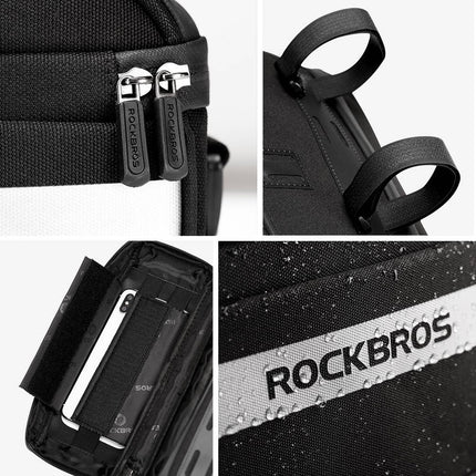 ROCKBROS multifunktional Fahrrad Lenkertasche mit PVC-Touchscreen und Schultergurt