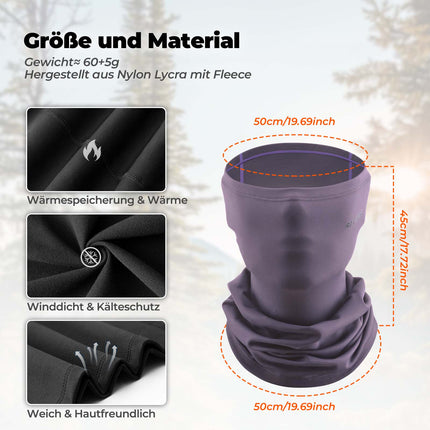 ROCKBROS Multifunktionstuch Fleece Sturmhaube Weich Gesichtsmaske Schlauchtuch (Sturmhaube & Gesichtsmaske) kaufen bei Linkreich – Jetzt entdecken!