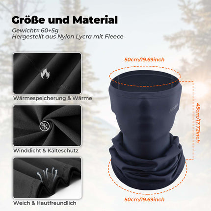 ROCKBROS Multifunktionstuch Fleece Sturmhaube Weich Gesichtsmaske Schlauchtuch (Sturmhaube & Gesichtsmaske) kaufen bei Linkreich – Jetzt entdecken!