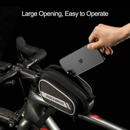 ROCKBROS Oberrohrtasche mit reflektierende & 2 Seitentaschen 1.8L (Fahrradtaschen) kaufen bei Linkreich – Jetzt entdecken!