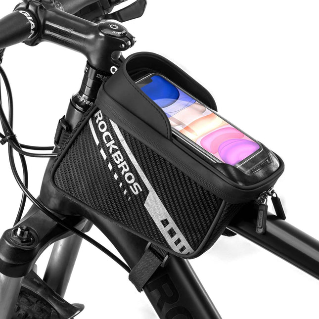 ROCKBROS Oberrohrtasche mit TPU - Touchscreen Seitentaschen - Design 1L (Fahrradtaschen) kaufen bei Linkreich – Jetzt entdecken!