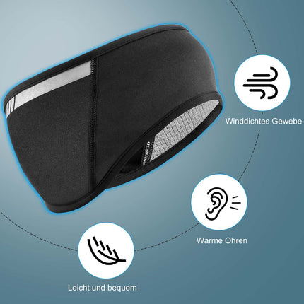 ROCKBROS Ohrenwärmer winddicht Stirnband für Herbst & Winter Unisex (Fahrrad Mütze) kaufen bei Linkreich – Jetzt entdecken!