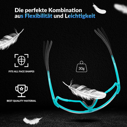 ROCKBROS Photochrome Brille HD Fahrradbrille für Outdoor - Aktivitäten Blau (Fahrradbrille) kaufen bei Linkreich – Jetzt entdecken!