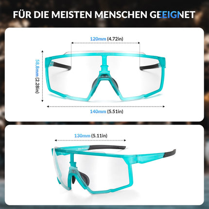 ROCKBROS Photochrome Brille HD Fahrradbrille für Outdoor - Aktivitäten Blau (Fahrradbrille) kaufen bei Linkreich – Jetzt entdecken!