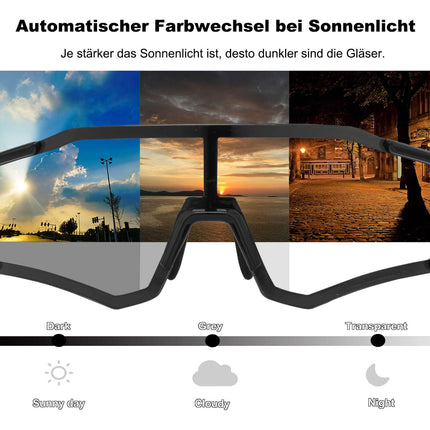 ROCKBROS Photochrome Radsport Brille mit UV400 Schutz (Fahrradbrille) kaufen bei Linkreich – Jetzt entdecken!