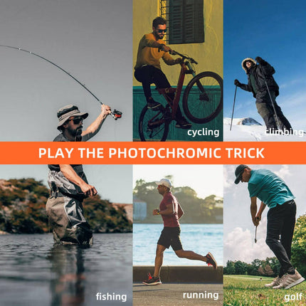ROCKBROS Photochrome Radsport Brille mit UV400 Schutz (Fahrradbrille) kaufen bei Linkreich – Jetzt entdecken!