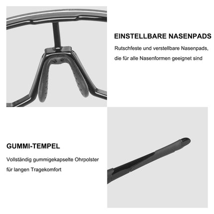 ROCKBROS Photochrome Radsport Brille mit UV400 Schutz (Fahrradbrille) kaufen bei Linkreich – Jetzt entdecken!