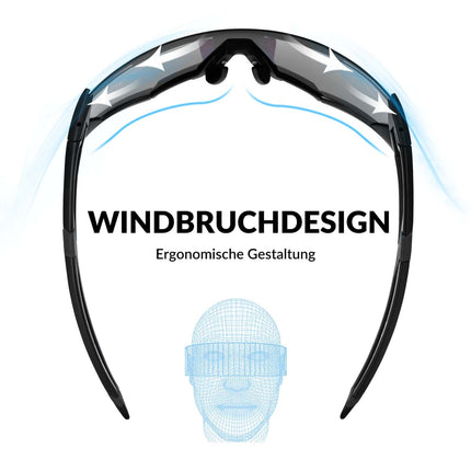 ROCKBROS Photochrome Sonnenbrille Fahrradbrille UV400 - Schutz Unisex (Fahrradbrille) kaufen bei Linkreich – Jetzt entdecken!