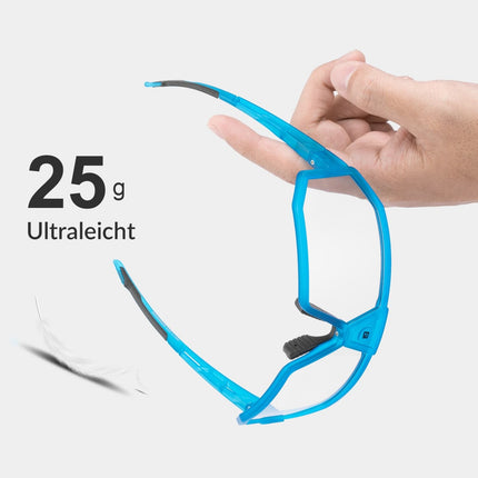 ROCKBROS Photochrome Sonnenbrille UV400 - Schutz Fahrradbrille Unisex Blau (Fahrradbrille) kaufen bei Linkreich – Jetzt entdecken!