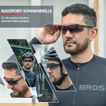 ROCKBROS Photochromic Sportbrillen Mit Austauschbarem Elastischem Stirnband (Fahrradbrille) kaufen bei Linkreich – Jetzt entdecken!