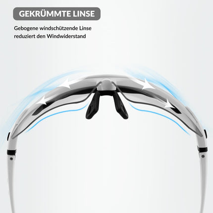 ROCKBROS Photochromic Sportbrillen Mit Austauschbarem Elastischem Stirnband (Fahrradbrille) kaufen bei Linkreich – Jetzt entdecken!