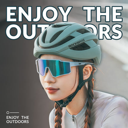 ROCKBROS Polarisiert Fahrradbrille Sport Sonnenbrille für Outdoorsport