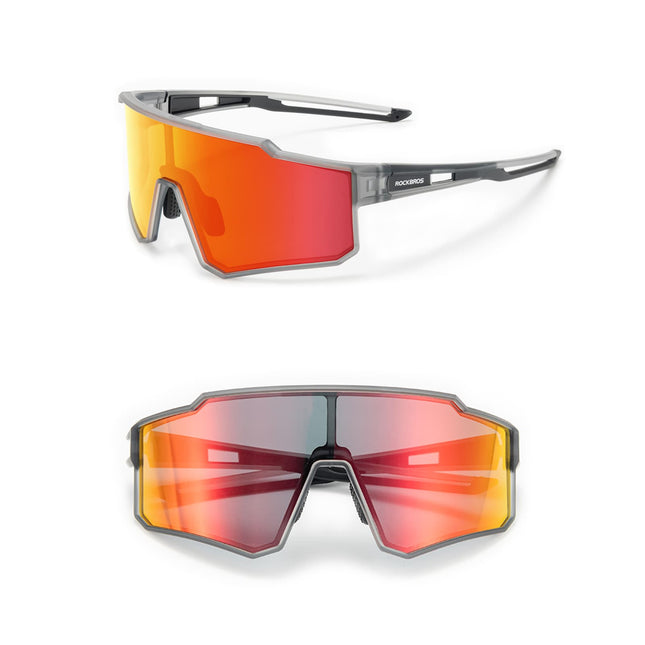 SEO. ROCKBROS Polarisiert Fahrradbrille Sport Sonnenbrille für Outdoorsport - Grau Linkreich