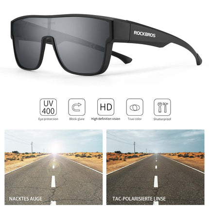 Polarisierte Unisex OTG Fahrrad-Überbrille für Kurzsichtige