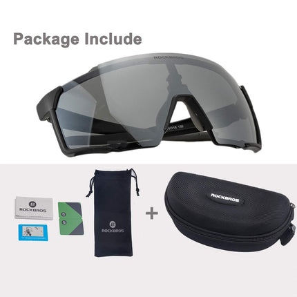 ROCKBROS Polarisierte Sonnenbrille Fahrradbrille für Outdoor - Sport Schwarz (Fahrradbrille) kaufen bei Linkreich – Jetzt entdecken!