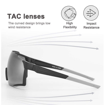 ROCKBROS Polarisierte Sonnenbrille Fahrradbrille für Outdoor - Sport Schwarz (Fahrradbrille) kaufen bei Linkreich – Jetzt entdecken!