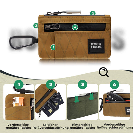 ROCKBROS Portemonnaie Geldbeutel Handytasche Tragbare mit Hängeschloss (Fahrradtaschen) kaufen bei Linkreich – Jetzt entdecken!