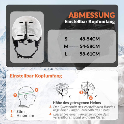 ROCKBROS - Qunature Skihelm mit Ohrenschützern Schneehelm Winter für Skifahren (Skihelm) kaufen bei Linkreich – Jetzt entdecken!