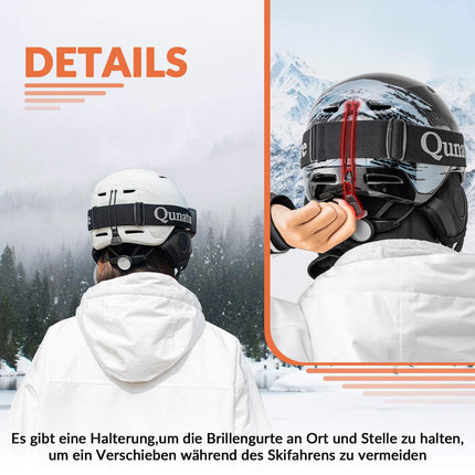 ROCKBROS - Qunature Skihelm mit Ohrenschützern Schneehelm Winter für Skifahren (Skihelm) kaufen bei Linkreich – Jetzt entdecken!