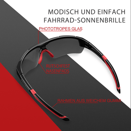 ROCKBROS Radbrille Sonnenbrille Halbrahmen Photochromatische Brille (Fahrradbrille) kaufen bei Linkreich – Jetzt entdecken!