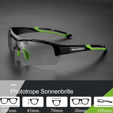 ROCKBROS Radbrille Sonnenbrille Halbrahmen Photochromatische Brille (Fahrradbrille) kaufen bei Linkreich – Jetzt entdecken!