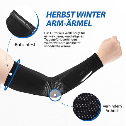 ROCKBROS Radsport Armlinge Winter Anti Rutschen Arm Sleeves (Armlinge & Beinlinge) kaufen bei Linkreich – Jetzt entdecken!