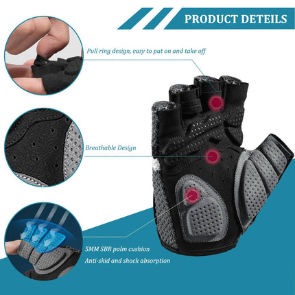 ROCKBROS Radsport Halbfingerhandschuhe Universal Trainingshandschuhe