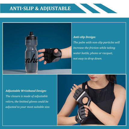 ROCKBROS Radsport Halbfingerhandschuhe Universal Trainingshandschuhe (Fahrradhandschuhe) kaufen bei Linkreich – Jetzt entdecken!