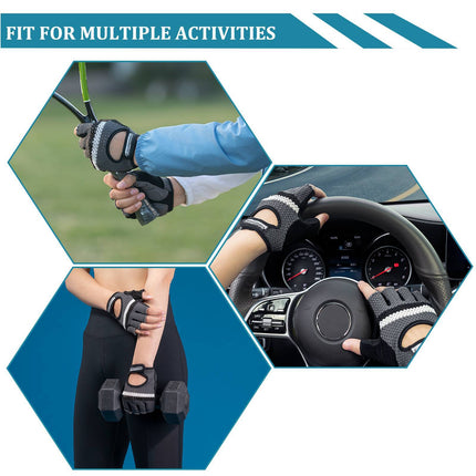 ROCKBROS Radsport Halbfingerhandschuhe Universal Trainingshandschuhe (Fahrradhandschuhe) kaufen bei Linkreich – Jetzt entdecken!