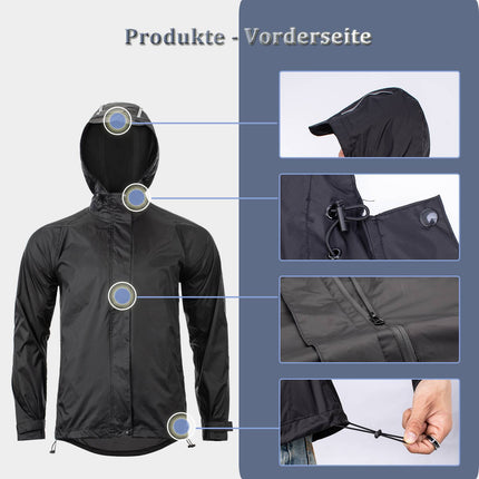 ROCKBROS Radsport Regenjacke Herren Wasserabweisend Leicht Fahrradjacke (Fahrradjacke) kaufen bei Linkreich – Jetzt entdecken!