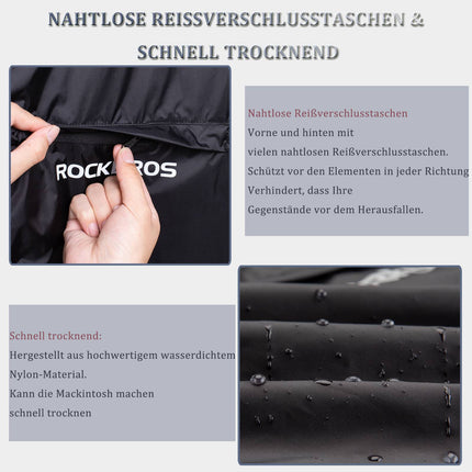 ROCKBROS Radsport Regenjacke Herren Wasserabweisend Leicht Fahrradjacke (Fahrradjacke) kaufen bei Linkreich – Jetzt entdecken!