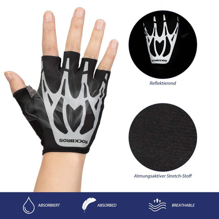 ROCKBROS Radsport Touchscreen Fingerlose Handschuhe Frühling (Fahrradhandschuhe) kaufen bei Linkreich – Jetzt entdecken!