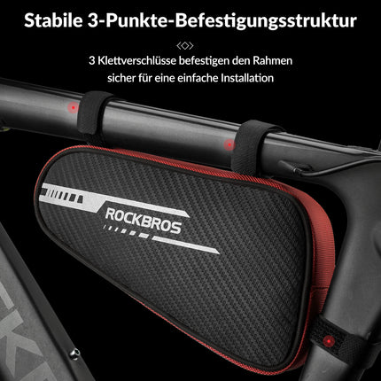 ROCKBROS Rahmentasche wasserdicht Dreieckstasche für MTB & Rennräder 1,2L (Fahrradtaschen) kaufen bei Linkreich – Jetzt entdecken!
