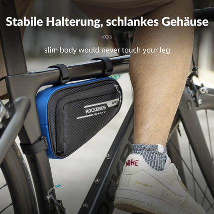 ROCKBROS Rahmentasche wasserdicht Dreieckstasche für MTB & Rennräder 1,2L (Fahrradtaschen) kaufen bei Linkreich – Jetzt entdecken!