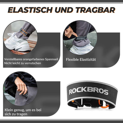 ROCKBROS Reflektorbänder Elastisch Fahrrad Reflektorband 1 Paar (Reflektorbänder) kaufen bei Linkreich – Jetzt entdecken!