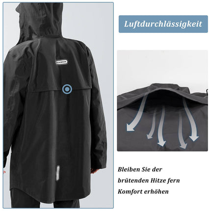 ROCKBROS Regenmantel Wasserdichter Regenponcho Verlängerte Regenjacke (Fahrradjacke) kaufen bei Linkreich – Jetzt entdecken!