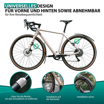ROCKBROS Rennrad Schutzblech Set für 27,5 Zoll Fahrräder Quick - Release (Fahrrad Schutzblech) kaufen bei Linkreich – Jetzt entdecken!