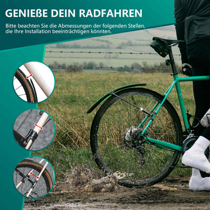 ROCKBROS Rennrad Schutzblech Set für 27,5 Zoll Fahrräder Quick - Release (Fahrrad Schutzblech) kaufen bei Linkreich – Jetzt entdecken!