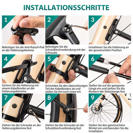 ROCKBROS Rennrad Schutzblech Set für 27,5 Zoll Fahrräder Quick - Release (Fahrrad Schutzblech) kaufen bei Linkreich – Jetzt entdecken!