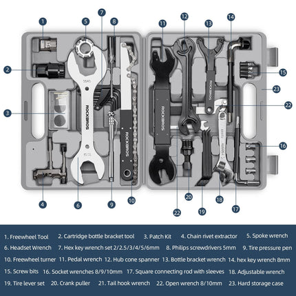 ROCKBROS Reparaturwerkzeug Set 44 in 1 Fahrrad Praktisch Werkzeugset (Werkzeuge) kaufen bei Linkreich – Jetzt entdecken!