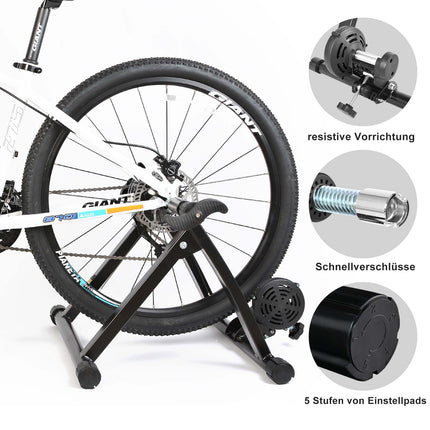 ROCKBROS Rollentrainer Magnetisches Indoor-Bike-Trainingsgerät Faltbar