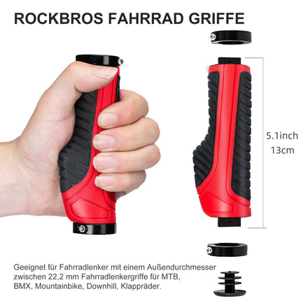 ROCKBROS Rutschfeste Fahrradgriffe aus Gummi mit Lock - on Design für MTB (Fahrradgriffe) kaufen bei Linkreich – Jetzt entdecken!