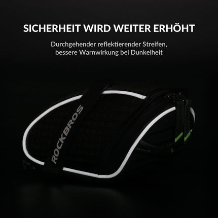 ROCKBROS Satteltaschen Fahrradsitz Taschen mit Rücklichthalter 1L